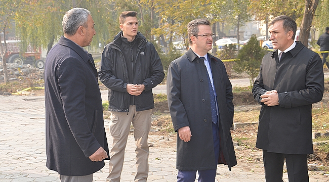 Haydar Aliyev Parkında Çalışmalar Devam Ediyor