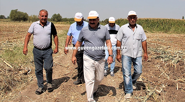 Mısır Silajı Yapan Çiftçiler Ziyaret Edildi