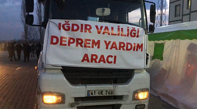 Iğdır’dan Deprem Bölgesine 10 TIR Yardım