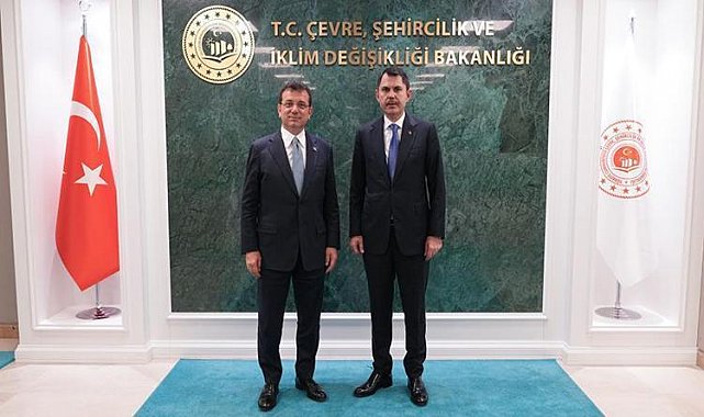 Bakan Kurum, İBB Başkanı İmamoğlu’nu kabul etti