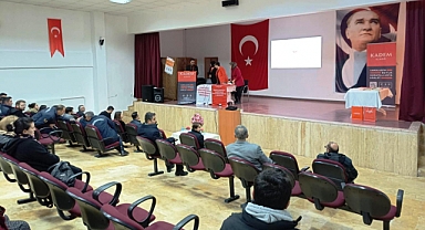 Ağın'da kadına yönelik şiddetle mücadele semineri verildi