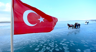 Çıldır'ın atlı kızakçılarından 