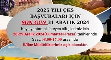 Iğdır Tarım ve Orman Müdürlüğü, ÇKS Başvuruları İçin Hafta Sonu Hizmet Verecek