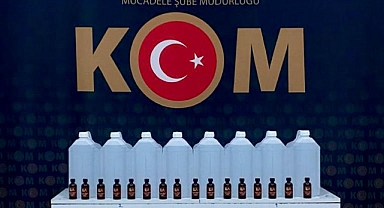 Kars'ta sahte içki operasyonunda 3 zanlı yakalandı