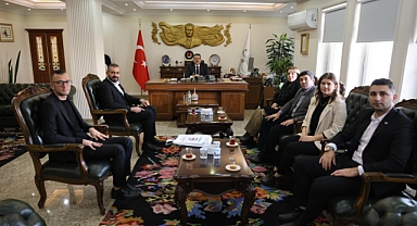 Vali Ercan Turan, Memur-Sen İl Temsilcisi Erkan Çiğdem ve Heyetini Makamında Kabul Etti