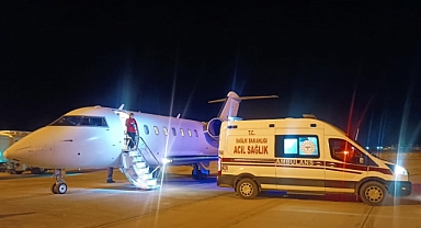 Van'da 4 aylık hasta bebek, ambulans uçakla İstanbul'a sevk edildi