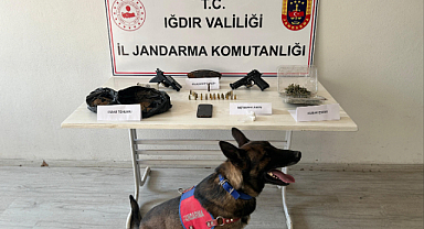 Iğdır İl Jandarma Komutanlığı Uyuşturucu Madde İmal ve Ticareti Suçuna Yönelik Operasyon Gerçekleştirdi