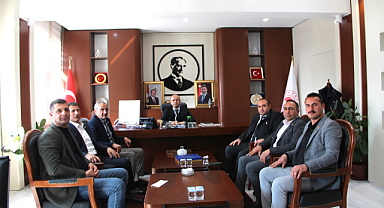 TMO Şube Müdürü ve Muhtarlardan İl Tarım ve Orman Müdürü Ahmet Tingiş'e Ziyaret
