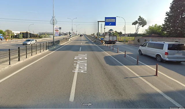Sakarya'da Topça Köprüsü'nde trafik düzenlemesi