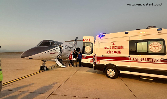 Kalp hastası bebek ambulans uçakla Ankara'ya nakledildi