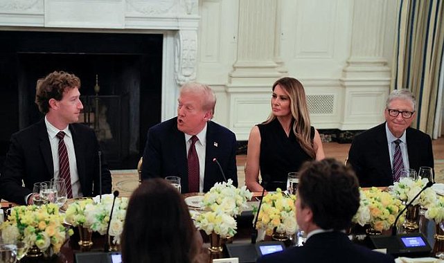 Trump, teknoloji liderlerini Beyaz Saray'da ağırladı: Elon Musk hariç!