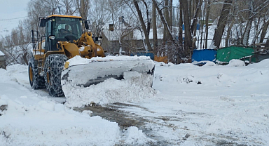 Iğdır Tuzluca Köylerinde Kar Çalışmaları Aralıksız Sürüyor