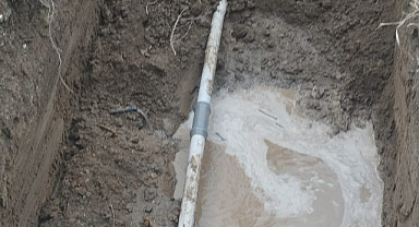 Koçkıran Köyü'nde Patlayan İçme Suyu Hattı İl Özel İdaresi Tarafından Onarıldı