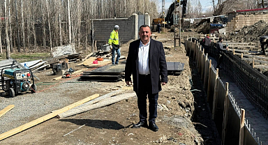 Melekli'de Toprak Kanal Betonlaştı, Çiftçilere Kolay Sulama