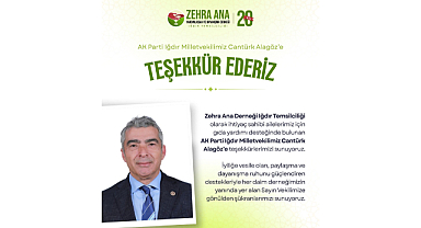 Alagöz’e Iğdır’da Teşekkür Yağmuru