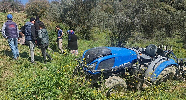 Bilecik'te devrilen traktörün sürücüsü hayatını kaybetti