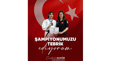 Cantürk Alagöz, Türkiye Şampiyonu Pervin Dilaver'i tebrik etti