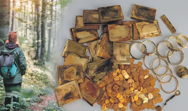 Dağda yürürken hazine buldular