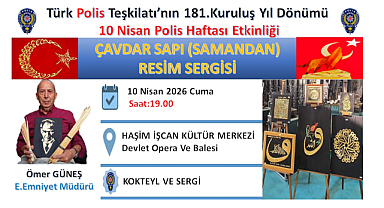 Ömer Güneş'ten Polis Haftası'nda Çavdar Sapı Sergisi