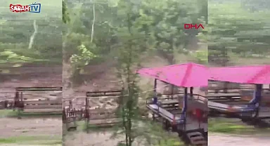 Osmaniye'nin yüksek kesimlerinde dolu ve sağanak etkili oldu | Video videosunu izle