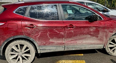 Cip, üst geçit inşaatında çalışan işçilere çarptı: 2 yaralı