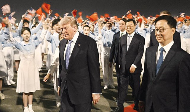 Dünyanın gözü Pekin’de... ABD Başkanı Trump, Çin’de