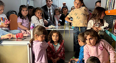 Gezici Kütüphane Karakoyunlu Anaokulu Öğrencileriyle Buluştu
