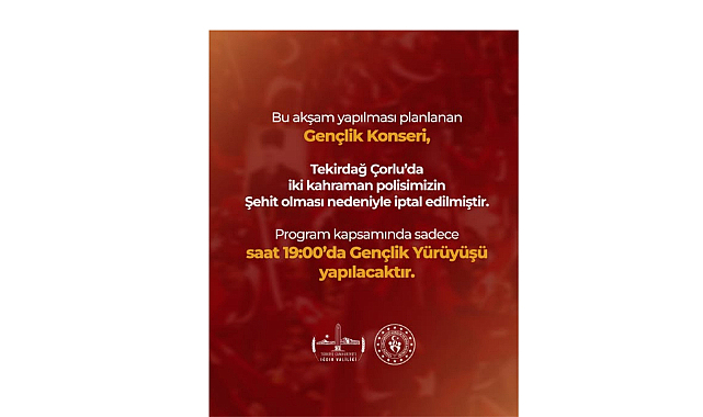 Iğdır’da Gençlik Konseri İptal Edildi