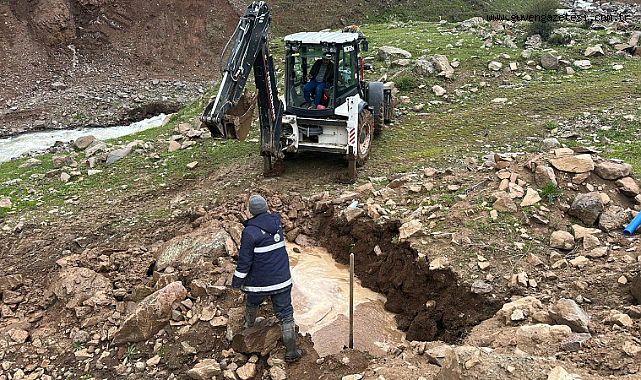 İl Özel İdaresi’nden Sarıbulak Köyü’ndeki Su Hattı Arızasına Anında Müdahale