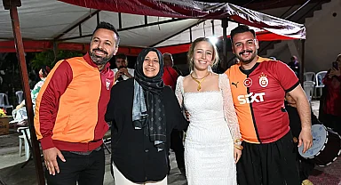 Osmaniye'de düğünde Galatasaray'ın şampiyonluk coşkusu yaşandı