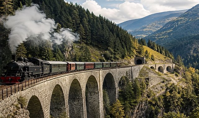 170 yıldır ayakta: Trenler 14 tünel ve 16 dev viyadükten geçerek zirveye ulaşıyor