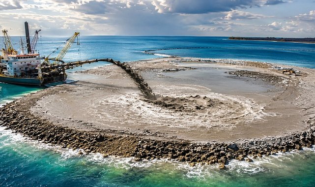 500 bin metreküp tortuyla yeni bir ada inşa etmelerinin bir sebebi var