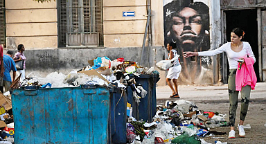 Havana 'çöp şehir'e döndü