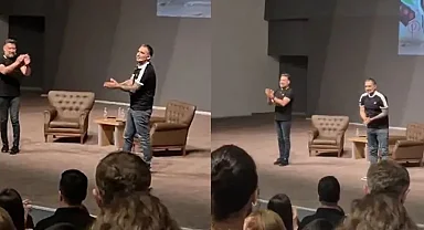 Sanat maskeli provokasyon! Barış Atay ve Bülent Emrah Parlak'tan rezil gösteri: Milli ve manevi değerleri hedef aldılar