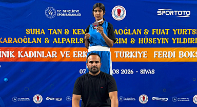 IĞDIRLI BOKSÖR DUA AKGÜN TÜRKİYE İKİNCİSİ OLDU