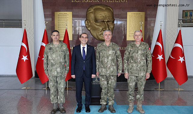 ASKERİ ERKÂNDAN IĞDIR VALİSİ TAŞOLAR’A ÜST DÜZEY ZİYARET